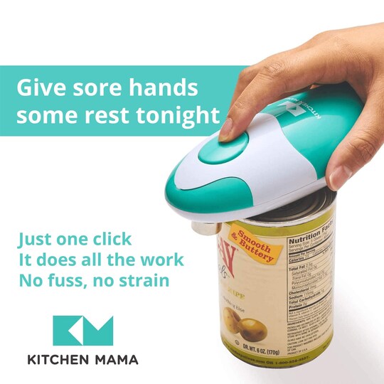 Auto Electric Can Opener Christmas Gift Ideas: Open Your Cans with A Simple Press of Button - Automatic, Hands Free, Smooth Edge, Food-Safe, Battery Operated,